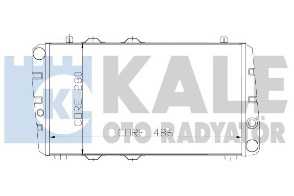 Skoda Favorit Felicia I-II Su Radyatörü [1.3 95> MT NAC 2 Sıra Sık Bakır] KALE-RADYATOR