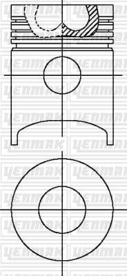 Fiat CO 3/20/21/40/41/75 Piston Segman Q110.0mm STD YENMAK