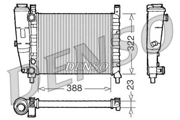 Fiat Uno 146 Motor Su Radyatörü DENSO
