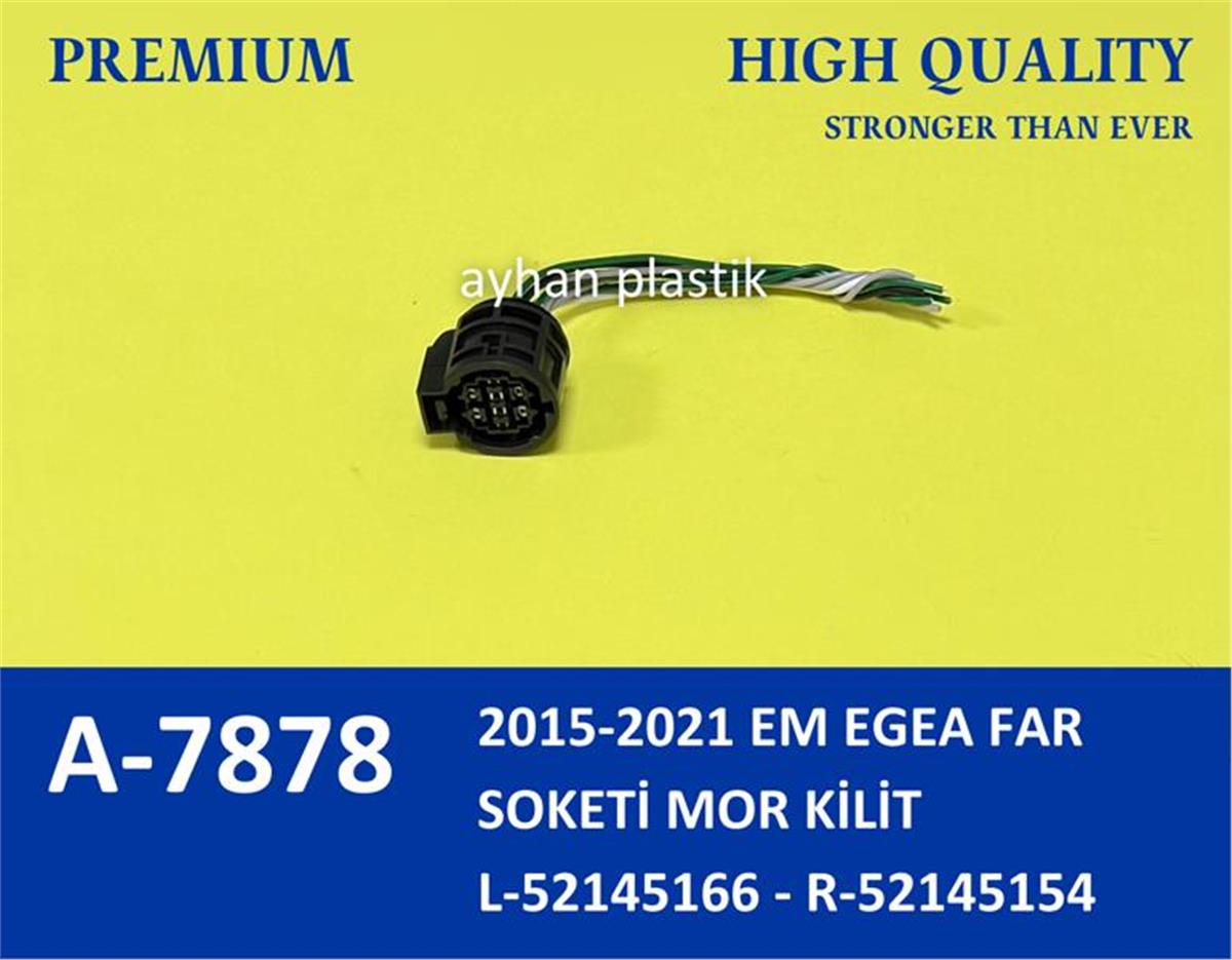 Fiat Egea (2015-2021) Far Soketi Mor Kilit