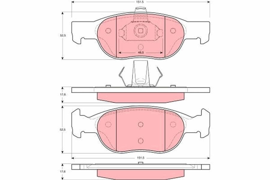 Fiat Punto 188 Ön Aks Disk Balatası TRW