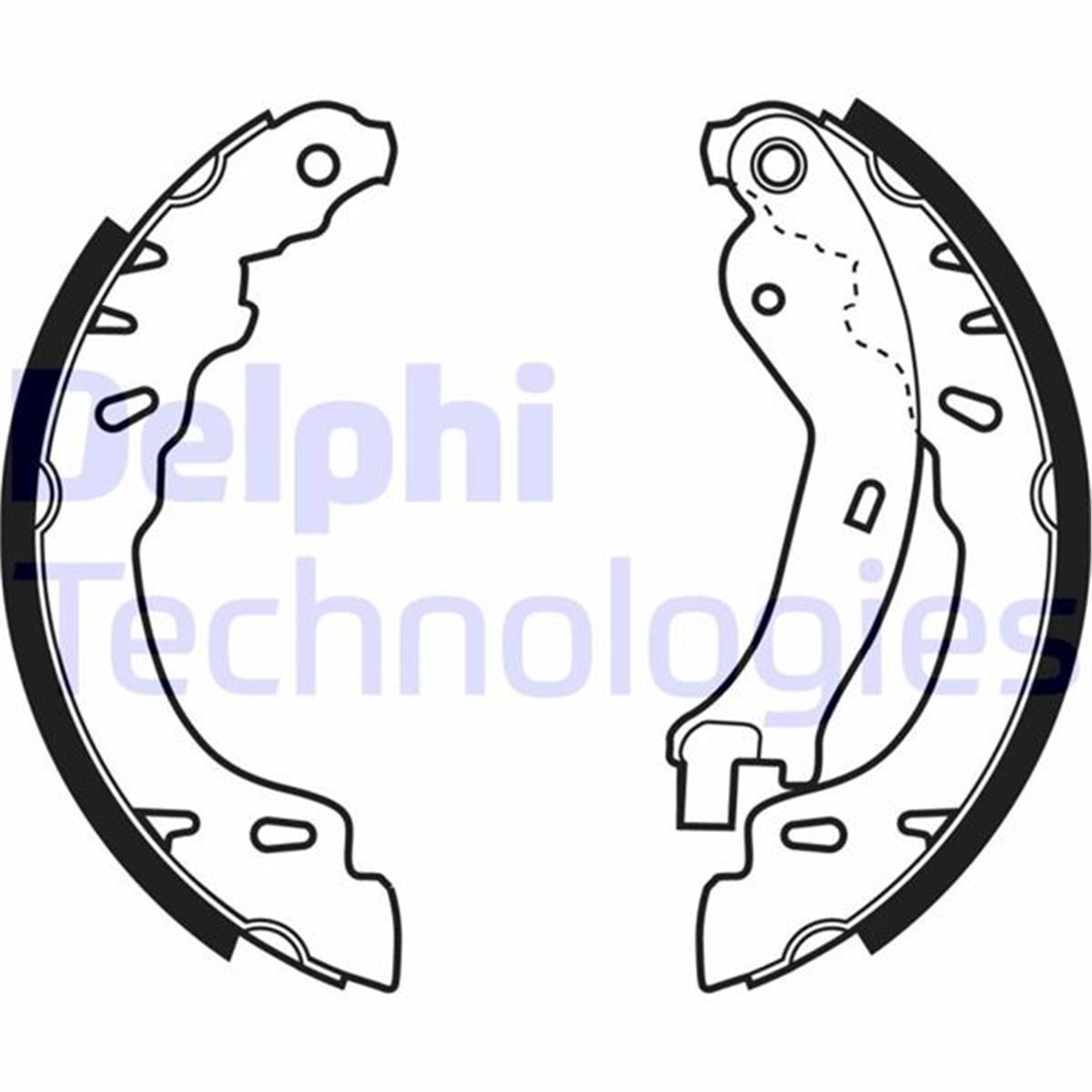 Panda 1.1 1.2 1.3 Jtd Arka Fren Balatası Pabuşlu Delphı 07>