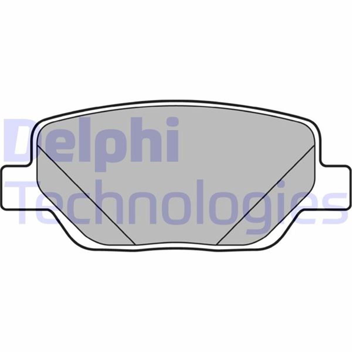 Fiat Egea Arka Fren Balatası (1.3 Multijet/1.4/1.4 Lpg/1.6/1.6 Multijet) Delphi