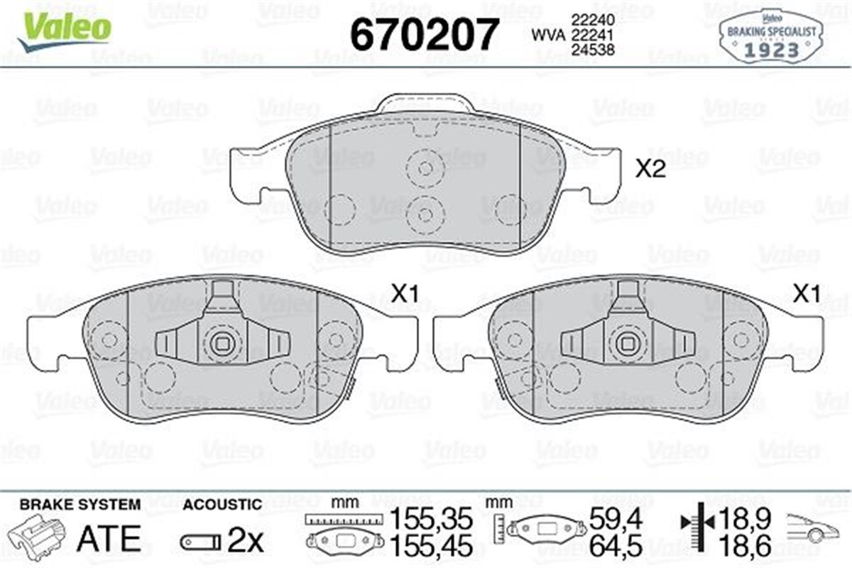 Fiat 500X Jeep Renegade Ön Balata 77367213-77367369