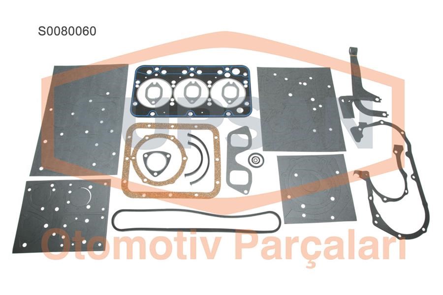 Fiat Traktör 640 Conta Tam Takım 4 Silindir 60.46-56-76 SUPSAN