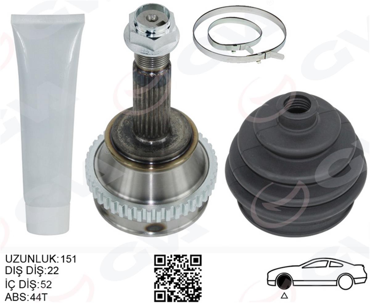 Fiat Palio (96>) 1.6 16V Aks Kafası Dış 22X22 46307121