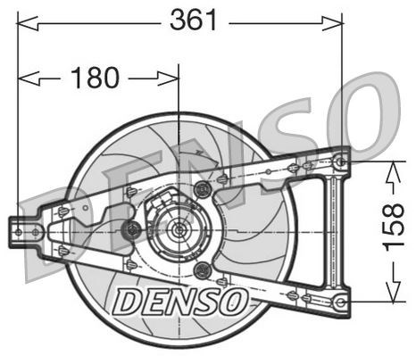 Fiat Cinquecento Radyatör Fanı DENSO