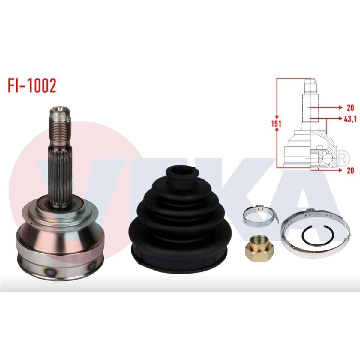 Fiat Uno 70S Aks Kafası Veka 4247399