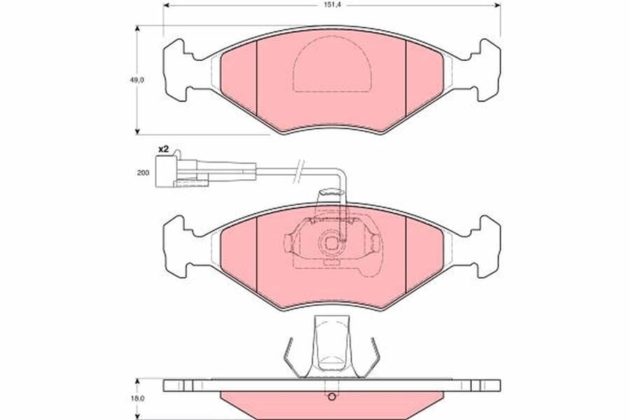 Fiat Palio Ön Aks Disk Balatası TRW