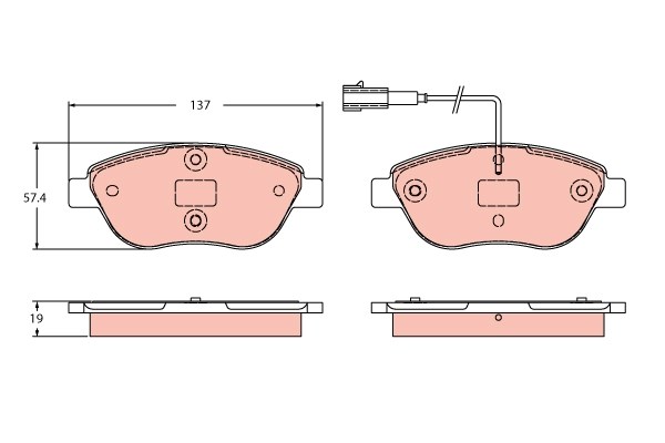 Fiat Bravo II Ön Aks Disk Balata TRW