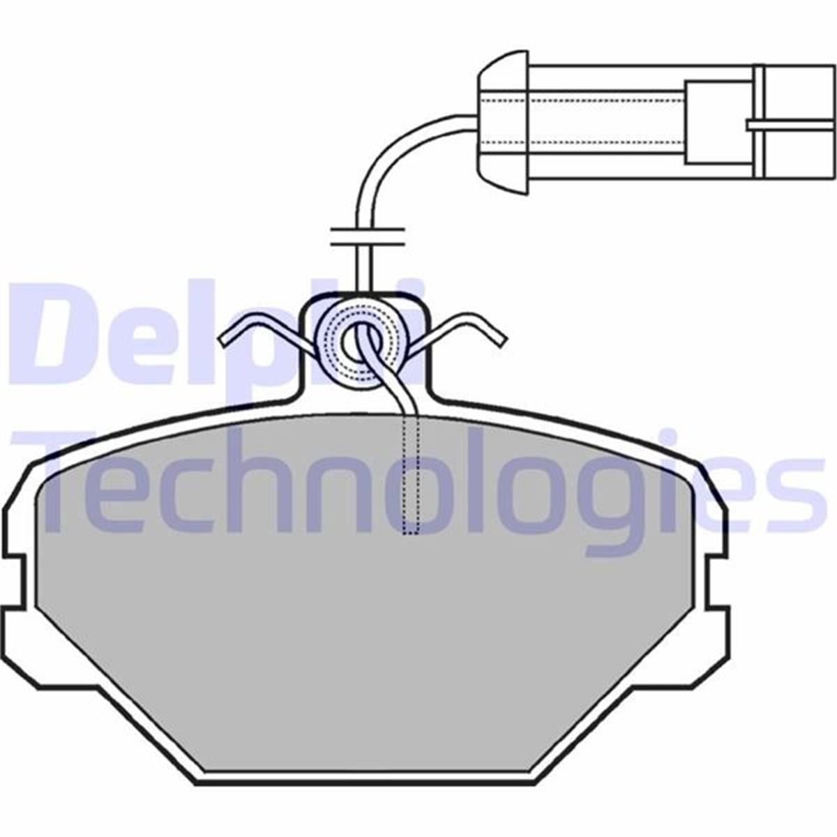 Tempra 94-96 Ön Fren Balatası Delphi Kablolu (89Mm)