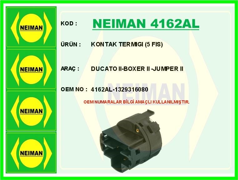 Fiat Ducato 2 Peugeot Boxer 2 Citroen Jumper 2 Kontak Termiği 5 Fiş BESCHER