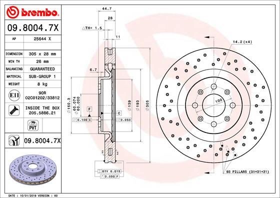 Fiat Ön Fren Diski Xtra BREMBO