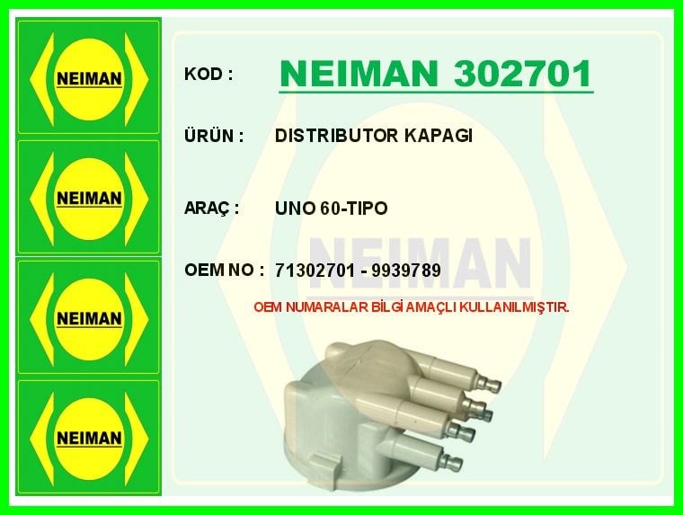 Fiat Uno 60 Distribütör Kapağı BESCHER