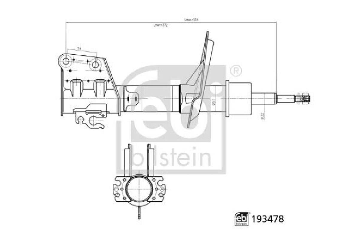 Fiat Doblo Amortisör Ön Sağ/Sol Kısa Mil Votto 46791280