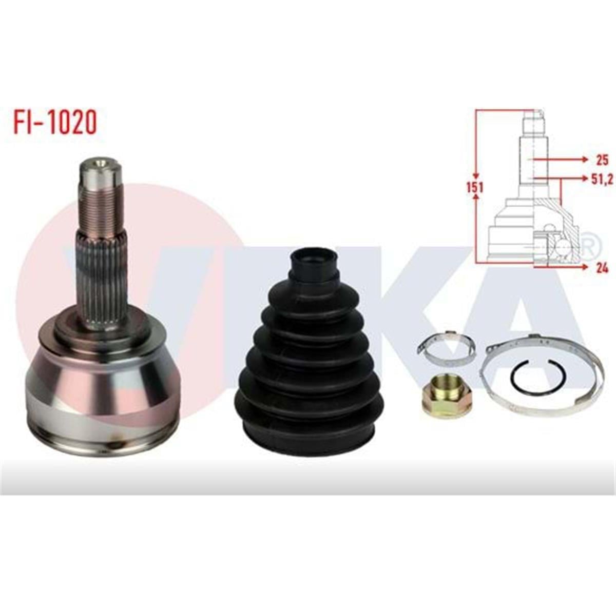 Fiat Doblo Albea Palio 1.3-1.9 Jtd Aks Kafası Veka