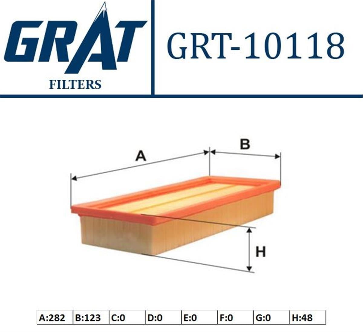 Fiat Panda 2 1.1İ 1.2İ Hava Filtresi Grat (2003/09 Sonrası)