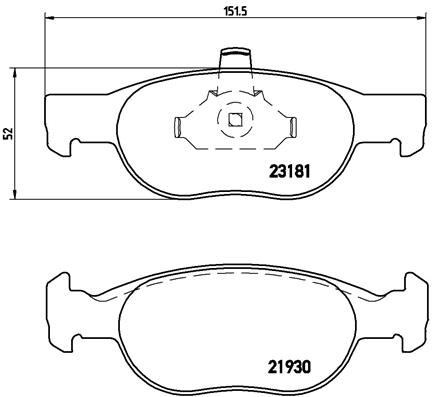 Fiat Ön Fren Balatası BREMBO