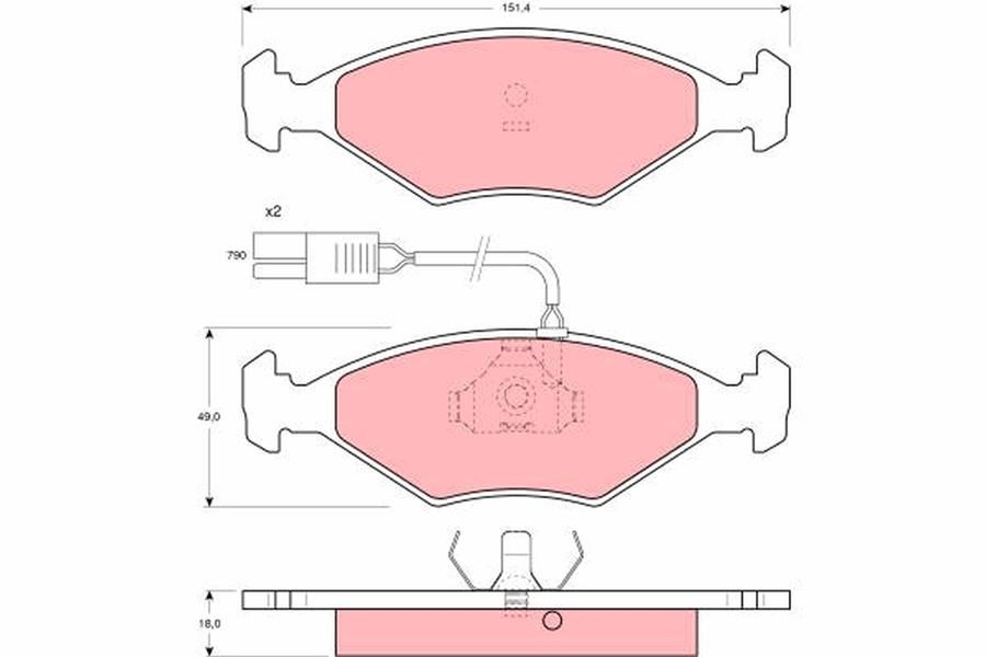 Fiat Duna 146 Ön Aks Disk Balatası TRW