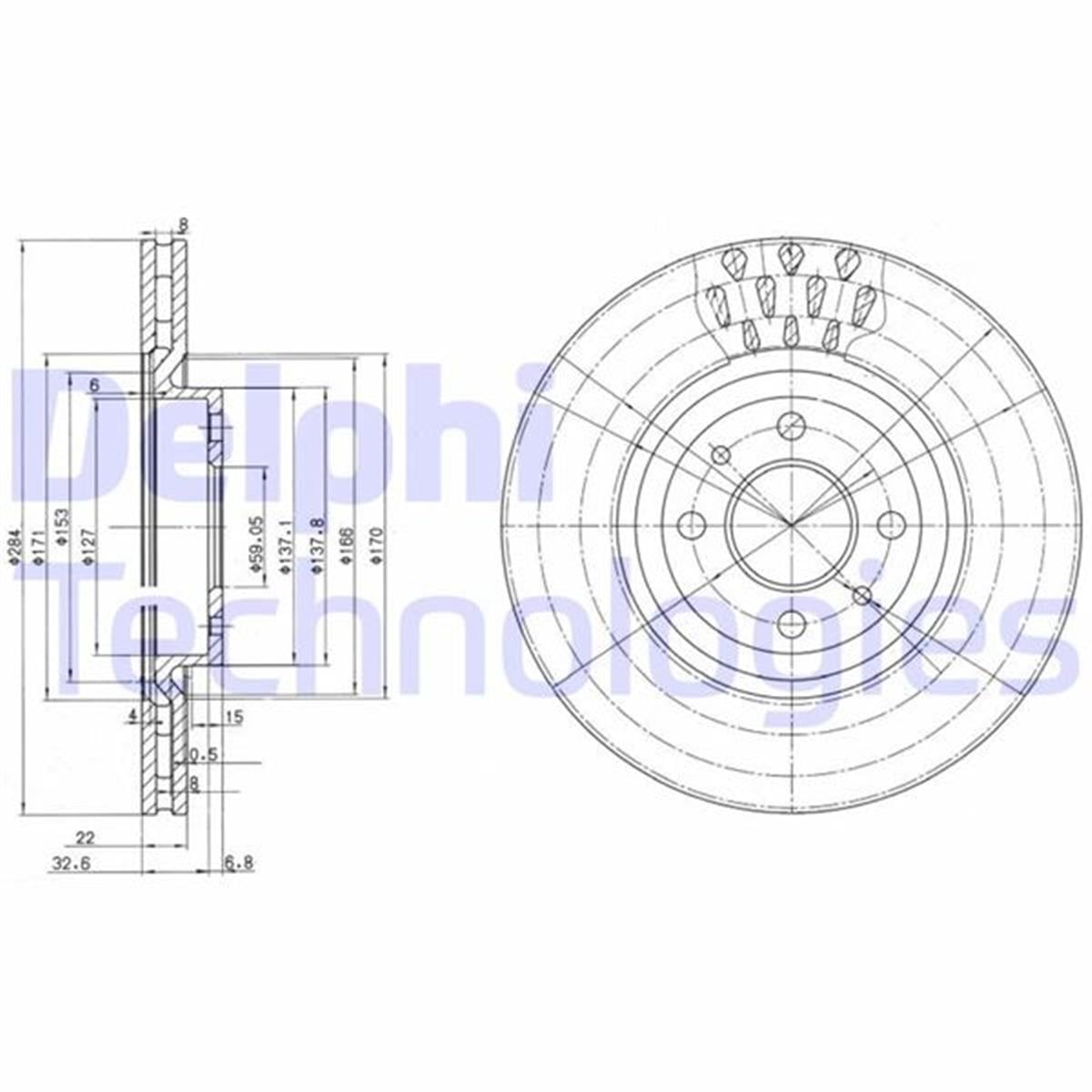 Fiat Tipo (91-95) Punto (99-12) Ön Fren Diski 46403958-46427947-46427949