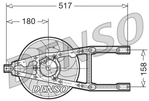 Fiat Cinquecento Radyatör Fanı DENSO