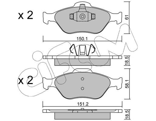 Ford Fiesta Ön Balata ABS'li CIFAM