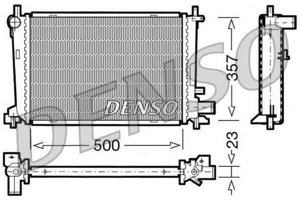 Ford Fiesta II Motor Su Radyatörü DENSO