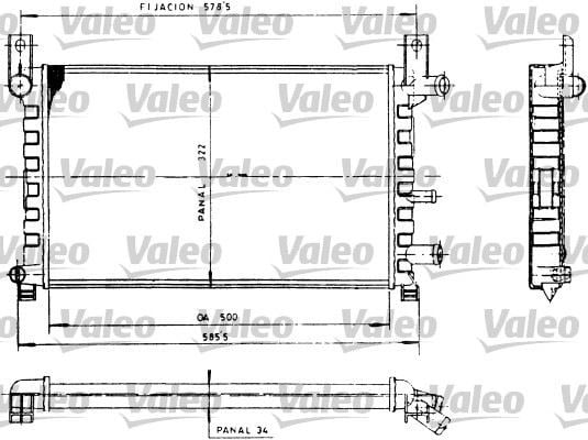 Ford Fiesta II 1.1 Radyatör VALEO