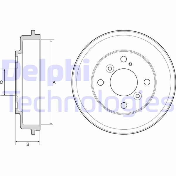 Ford Fiesta Arka Fren Kampanası 200 / 40 MM DELPHI