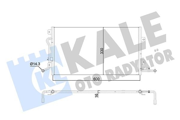 Ford Fiesta Klima Radyatörü KALE-RADYATOR