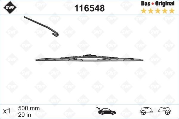 Ford Fiesta 4 Arka Silecek Süpürgesi 500 mm VALEO