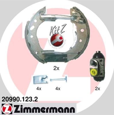 Ford Fiesta IV Arka Pabuç Balata Takımı ZIMMERMANN