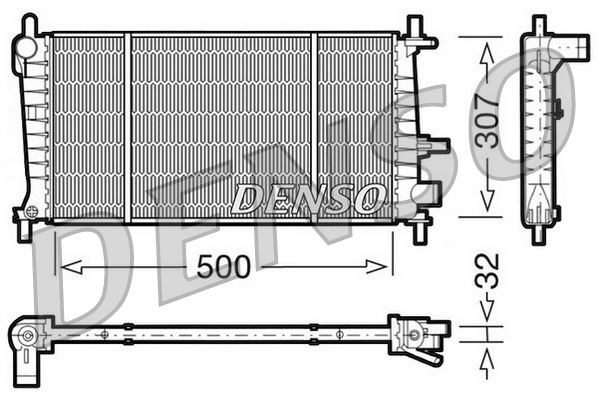 Ford Fiesta IV Motor Su Radyatörü DENSO