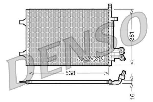Ford Fiesta Klima Radyatörü DENSO