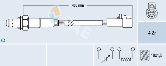 Ford Fiesta V Ka Oksijen Sensörü FAE