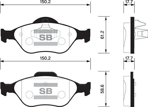 Ford Fiesta Ön Balata ABSli SANGSIN