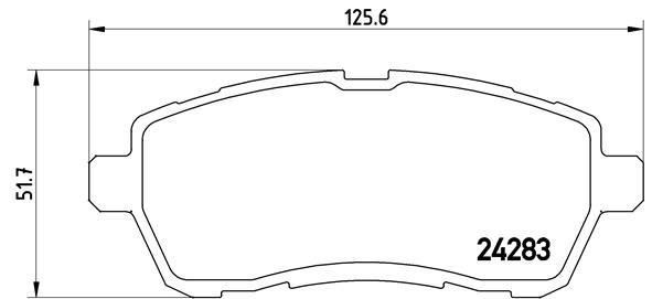 Ford Fiesta VI Suzuki Swift Justy Mazda II Sirion Ön Balata BREMBO