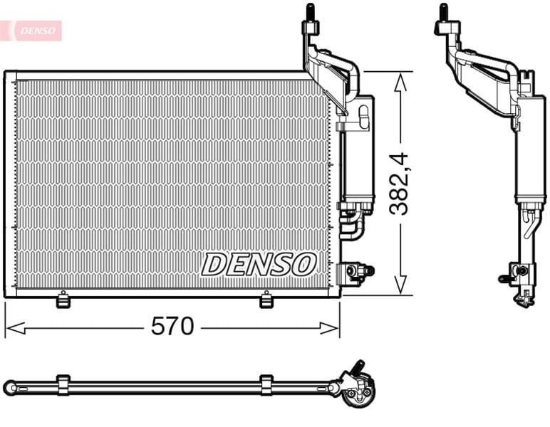 Ford Fiesta 6 Klima Radyatörü Kondenser DENSO
