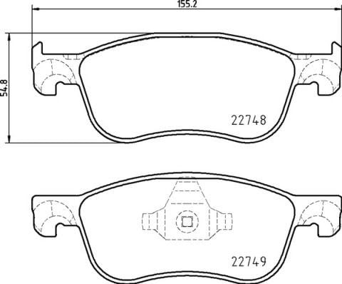 Ford Fiesta Courier V-769 Ön Disk Fren Balatası BREMBO