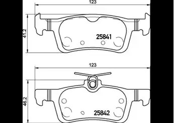 Ford Fiesta VII Arka Disk Fren Balatası VALEO