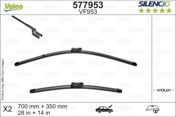 Ford Fiesta VII Silecek Süpürgesi VALEO