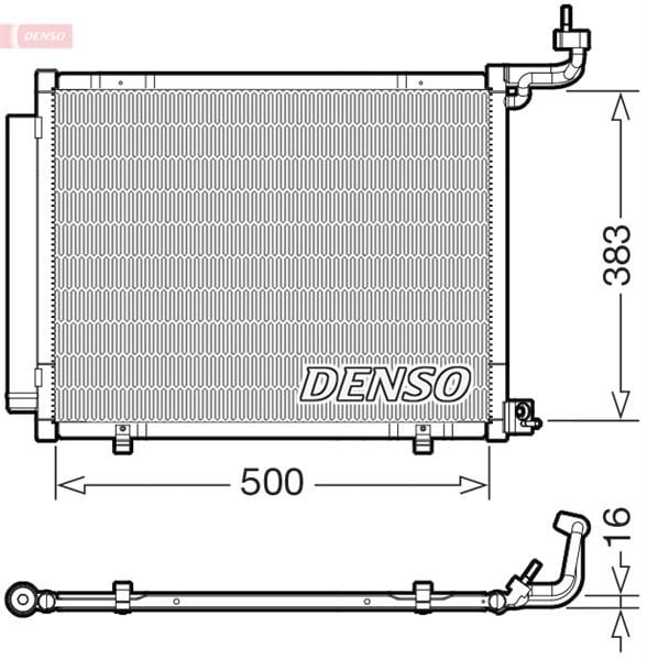Ford Fiesta Klima Radyatörü DENSO