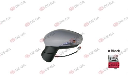 Ford Fiesta Dış Dikiz Aynası Elektrikli Isıtmalı Katlanır Astarlı Sol 2008- DEGA