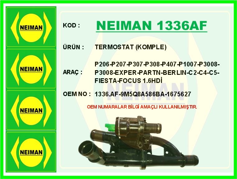 Ford Fiesta Courier Focus Peugeot 207 308 Partner Termostat Gövdesi... BESCHER