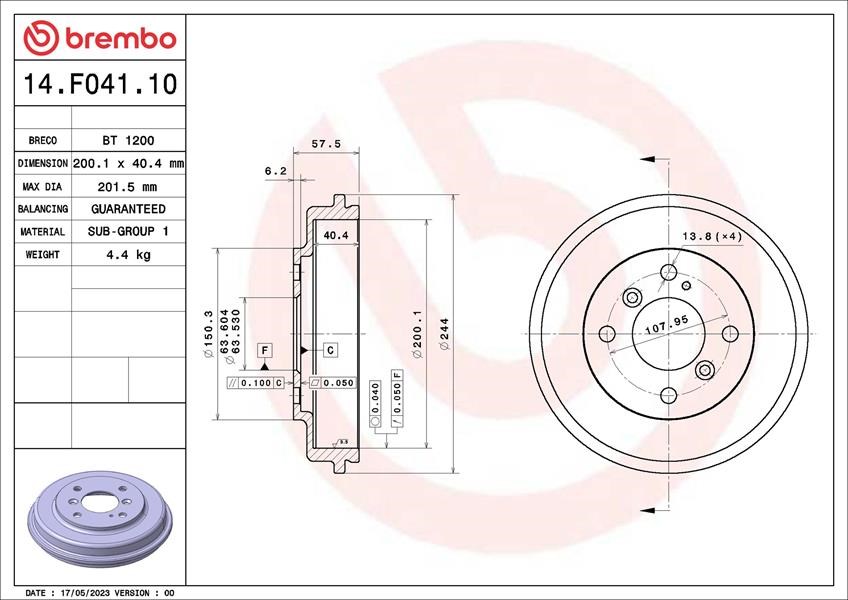 Ford Fiesta Arka Fren Kampanası BREMBO