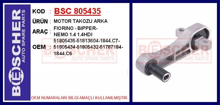 Fiat Fiorino Arka Motor Takozu 1.4 1.4HDI BESCHER