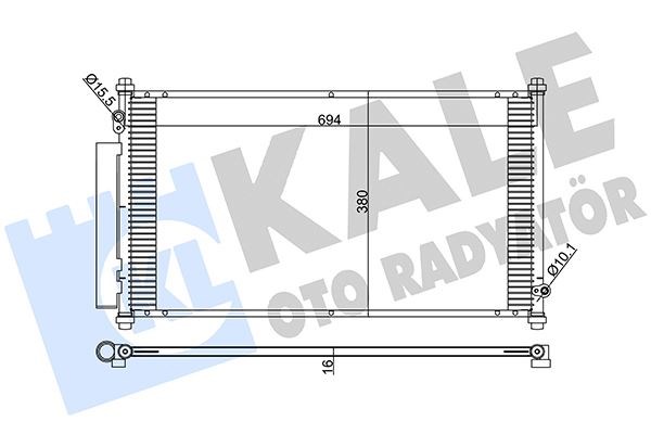 Honda Fit Klima Kondenseri KALE-RADYATOR