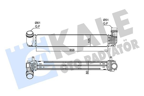 Renault Fluence Megane 3 Megane CC Scenic 3 Grand Scenic 3 İntercooler KALE-RADYATOR