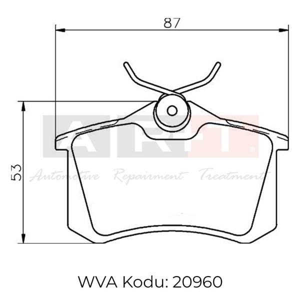 Renault Fluence Megane II-III Peugeot 207 308 307 Partner Citroen Berlingo... ART-BALATA