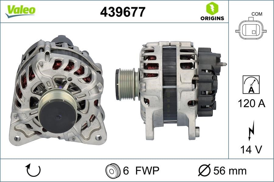 Renault Fluence Megane III/IV Logan MCV II Dokker Express Alternatör 1.5 dCi VALEO